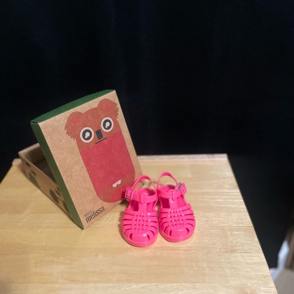 Mini Melissa pink rubber sandals - Picture 8 of 10